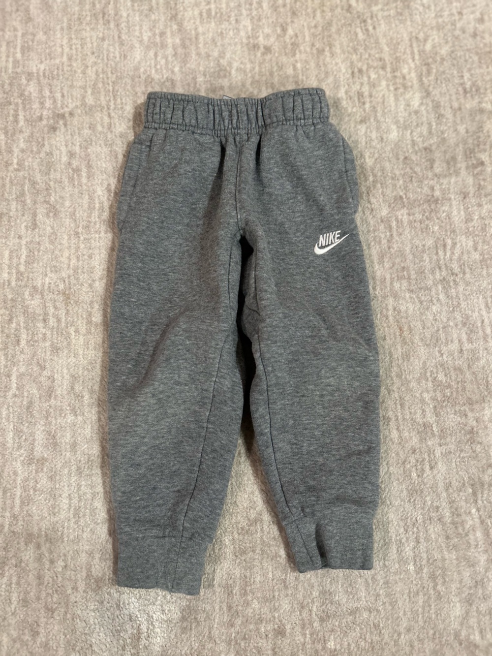 Nike Kids Charcoal Gray Jogger Sweatpants